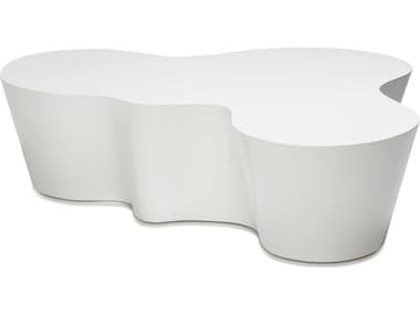 Oggetti 76" Resin White Coffee Table OGG02ORGOCTWGN