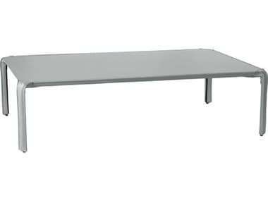 Oggetti Libro 47" Rectangular Leather Light Grey Coffee Table OGG58LIBRCTLGRY