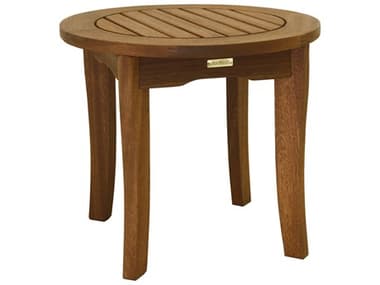 Outdoor Interiors Eucalyptus Round End Table OI19422