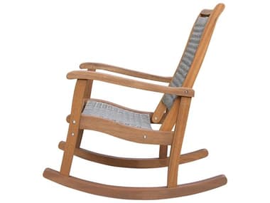Outdoor Interiors Eucalyptus & Driftwood Grey Wicker Rocking Chair OI21095RCG