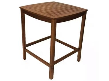 Outdoor Interiors Eucalyptus Square Bar Table, 34" x 34" OI65432