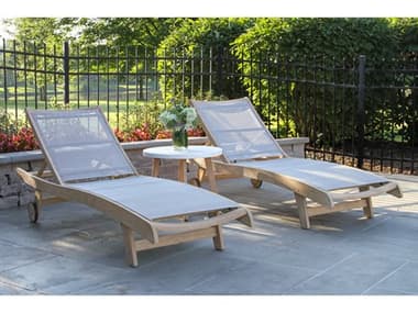 Outdoor Interiors Antique Wash Wood Patio Lounge Set OIANTIQUEWASHLOUNGESET6