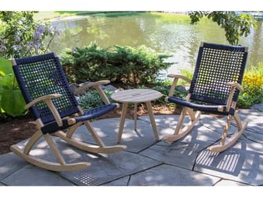 Outdoor Interiors Antique Wash Wood Patio Lounge Set OIANTIQUEWASHLOUNGESET7