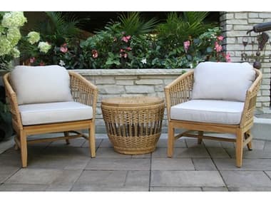 Outdoor Interiors Bohemian Conversation Patio Lounge Set OIBOHEMIANLOUNGESET1