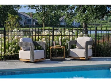 Outdoor Interiors Estate Wood Patio Lounge Set OIESTATELOUNGESET7