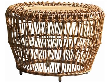 Outdoor Interiors On the Vine Round Wicker Accent Table, 25" Dia. OITNA8118