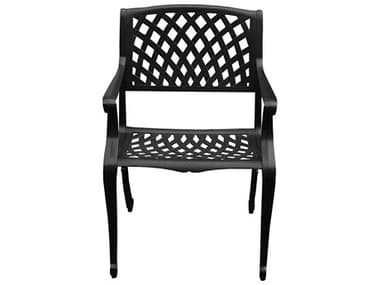 Oakland Living Modern Cast Aluminum Black Dining Chair OL1016MESHKDCHAIRLBK