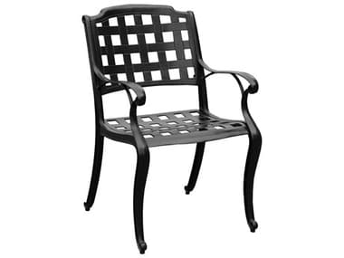 Oakland Living Modern Cast Aluminum Black Dining Chair OL1048MESHKDCHAIRLBK