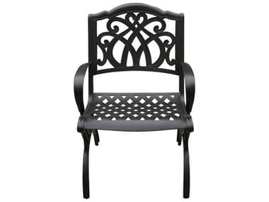 Oakland Living Cast Aluminum Black Dining Chair OL1051MESHKDCHAIRLBK