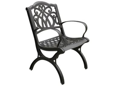 Oakland Living Cast Aluminum Black Patio Dining Chair OL1051MESHKDCHAIRLBK