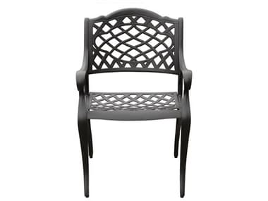 Oakland Living Cast Aluminum Black Dining Chair OL1059MESHKDCHAIRLBK