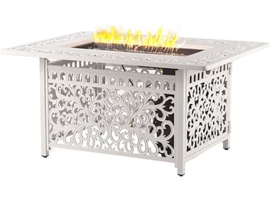 Oakland Living Rectangular 48 in. x 36 in. Aluminum Propane Fire Pit Table OLCABOSFPTWT