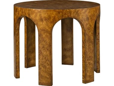 Oliver Home Center Round Wood Rustic Burl Coffee Table OLH138322