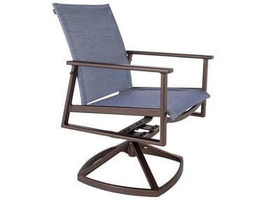 OW Lee Marin Sling Aluminum Swivel Rocker Dining Arm Chair OW37192SR