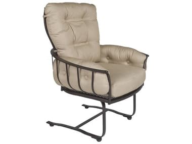 OW Lee Monterra Wrought Iron Mini Spring Base Dining Arm Chair OW424MSB