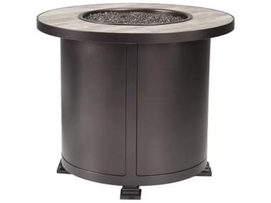 OW Lee Casual Fireside Santorini Steel Round Chat Height Fire Pit Table OW511030RDCE