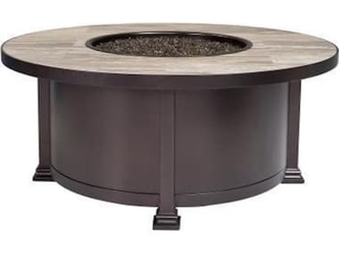 OW Lee Casual Fireside Santorini Steel Round Occasional Height Fire Pit Table OW511042RDOE