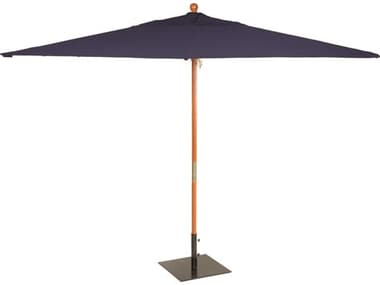 Oxford Garden Tropical Hardwood 10 Foot Rectangular Market Pulley Lift Umbrella OXFUR10NV