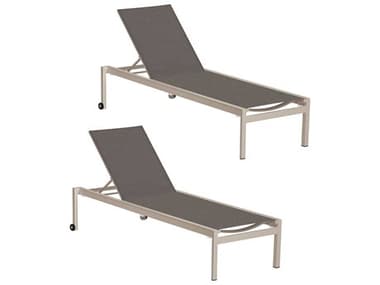 Oxford Garden Ven Aluminum Stackable Chaise Lounge (Price Includes 2) OXFVNBLST104PC75282