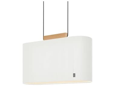 Pablo Belmont 2-Light White Drum Island Pendant PABBELM22WHT