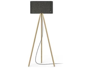 Pablo Belmont Graphite Oak Black Floor Lamp PABBELMFLRGPTOAK