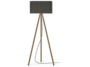 Pablo Belmont Graphite Walnut Black Floor Lamp PABBELMFLRGPTWAL