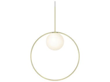 Pablo Bola Halo 1-Light Globe Round Pendant PABBOLA22HALO