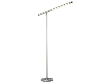 Pablo Brazo Silver Pyrex Glass Floor Lamp PABBRAZFLRSLV