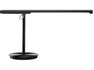 Pablo Brazo Black Pyrex Glass Desk Lamp PABBRAZTBLBLK