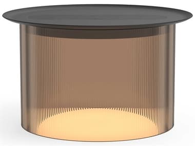 Pablo Carousel Round Metal Bronze End Table PABCAROLRGBRZ12