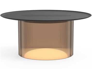 Pablo Carousel Round Metal Bronze End Table PABCAROLRGBRZ16