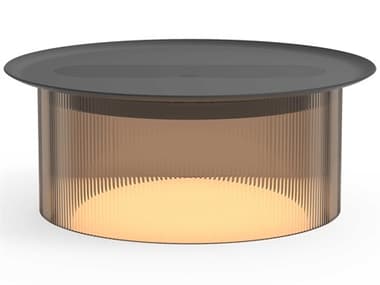 Pablo Carousel Round Metal Bronze End Table PABCAROSMLBRZ12