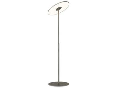 Pablo Circa Graphite Polycarbonate Lens Black Floor Lamp PABCIRCFLRGPT