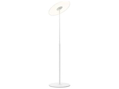 Pablo Circa White Polycarbonate Lens Floor Lamp PABCIRCFLRWHT