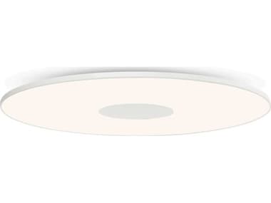 Pablo Circa 1-Light White Round Flush Mount PABCIRCFSH12WHT