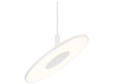 Pablo Circa 1-Light White Round Mini Pendant PABCIRCPND12WHT