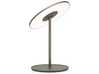 Pablo Circa Graphite Polycarbonate Lens Black Table Lamp PABCIRCTBLGPT