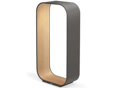 Pablo Contour Graphite White Oak Polycarbonate Lens Gray Buffet Lamp PABCONTLRGGPTOAK