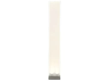 Pablo Cortina Clear White Silver Polycarbonate Shade Floor Lamp PABCORT72