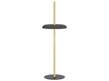 Pablo Nivel White Oak Black Wood Floor Lamp PABNIVEFLROAKBLK