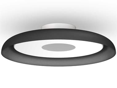 Pablo Nivel 1-Light Black Round Flush Mount PABNIVEFSH15BLK