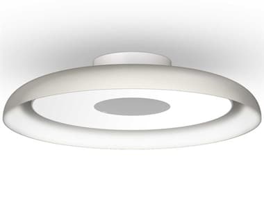 Pablo Nivel 1-Light White Round Flush Mount PABNIVEFSH15WHT