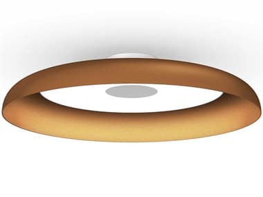 Pablo Nivel 1-Light Terracotta Orange Round Flush Mount PABNIVEFSH22TER