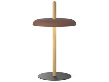 Pablo Nivel White Oak Espresso Wood Table Lamp PABNIVETBLOAKBRN