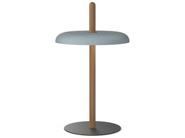 Pablo Nivel Walnut Blue Brown Table Lamp PABNIVETBLWALBLU