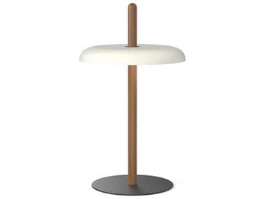 Pablo Nivel Walnut White Brown Table Lamp PABNIVETBLWALWHT
