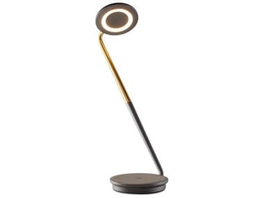 Pablo Pixo Plus Graphite Brass Gray Table Lamp PABPIXOPLUSBLKBRASS