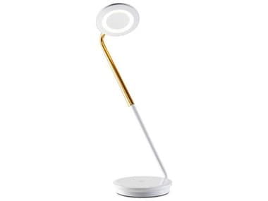 Pablo Pixo Plus White Brass Table Lamp PABPIXOPLUSWHTBRASS