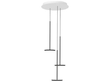 Pablo Sky Solo 3-Light Black Linear Chandelier PABSKY3CHANDBLK
