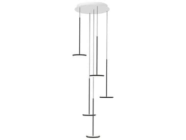 Pablo Sky Solo 5-Light Black Linear Chandelier PABSKY5CHANDBLK